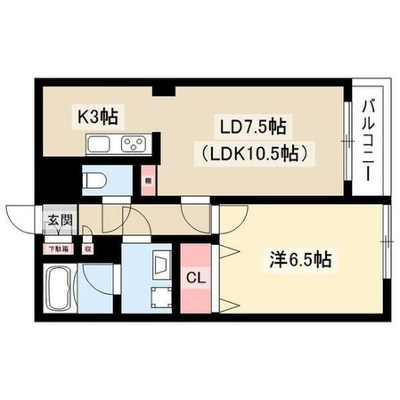 アマービレ中島の物件間取画像